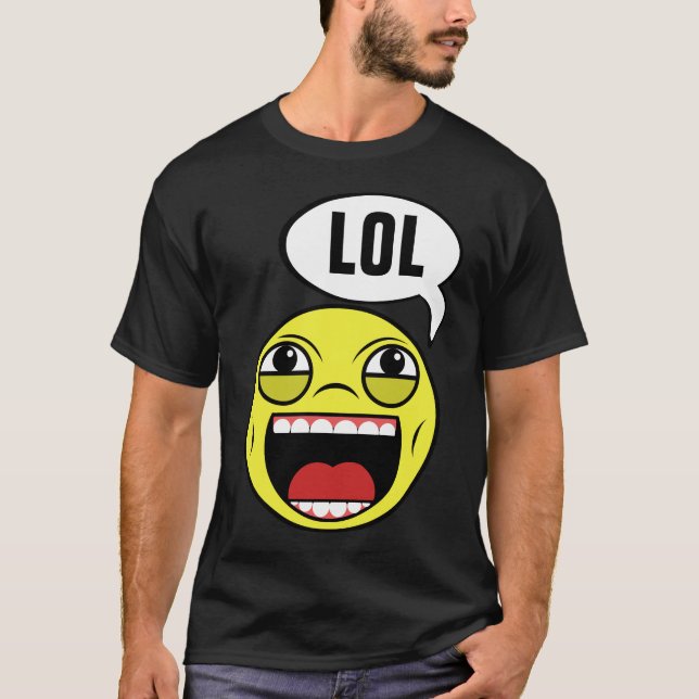Laughing out Loud Ansikte T Shirt (Framsida)