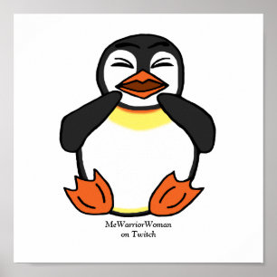 Laughing Penguin, MeWarriorWoman på Twitch Poster