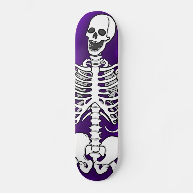 Laughing Skeleton Mini Skateboard Bräda 18,5 Cm (Framsida)