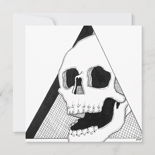 Laughing Skull Art Julkort (Framsida)