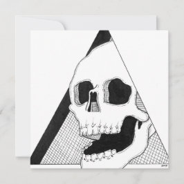 Laughing Skull Art Julkort