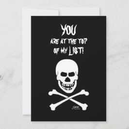 Laughing Skull Scary Funny Halloween Party Inbjudningar