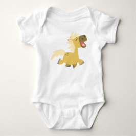 Laughing Tecknad Pony Baby kläder Tee Shirt