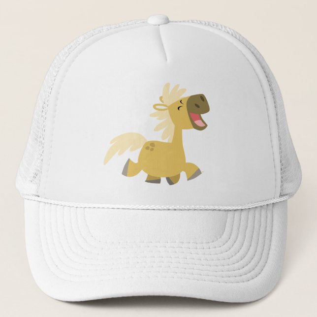 Laughing Tecknad Pony Hat Keps (Framsida)