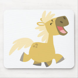 Laughing Tecknad Pony mousepad Musmatta