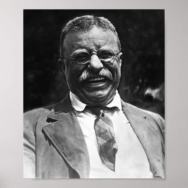 Laughing Theodore Roosevelt Photo Poster (Framsidan)