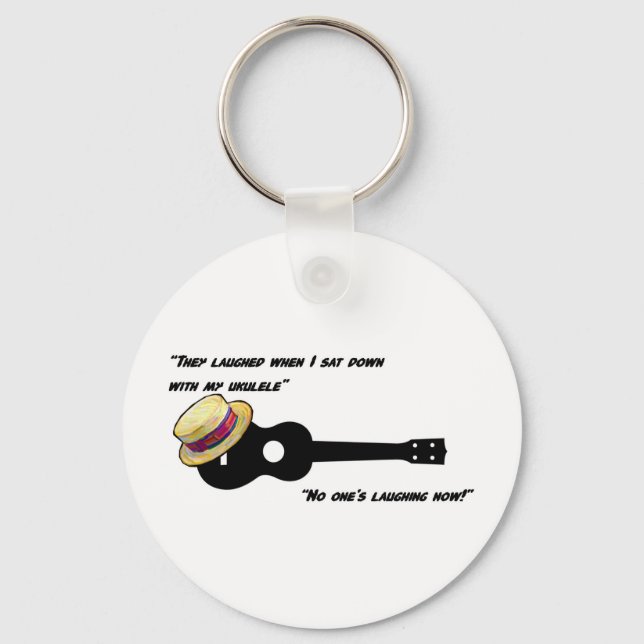 Laughing Ukulele Nyckelring (Framsida)