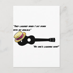 Laughing Ukulele Vykort