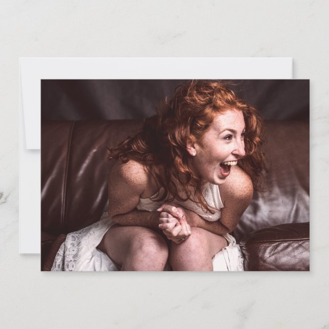 Laughing Young Actress (Framsida)