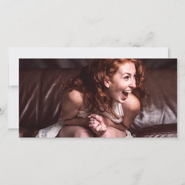 Laughing Young Actress (Framsida)