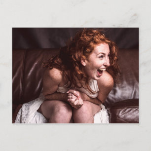 Laughing Young Actress Vykort