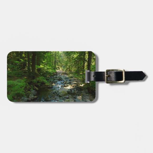 Laughingwater Creek vid Mount Rainier National Par Bagagebricka (Horisontell Framsida)
