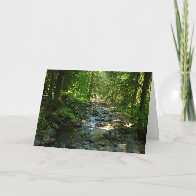 Laughingwater Creek vid Mount Rainier National Par Kort (Framsida)