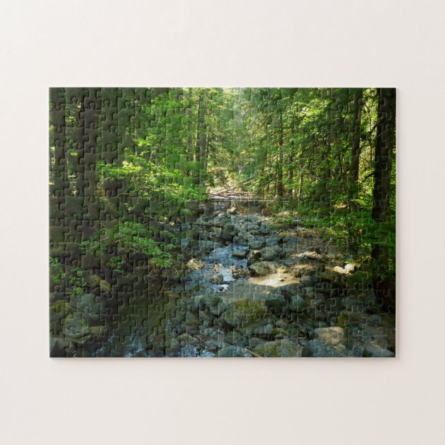 Laughingwater Creek vid Mount Rainier National Par Pussel (Horisontell)