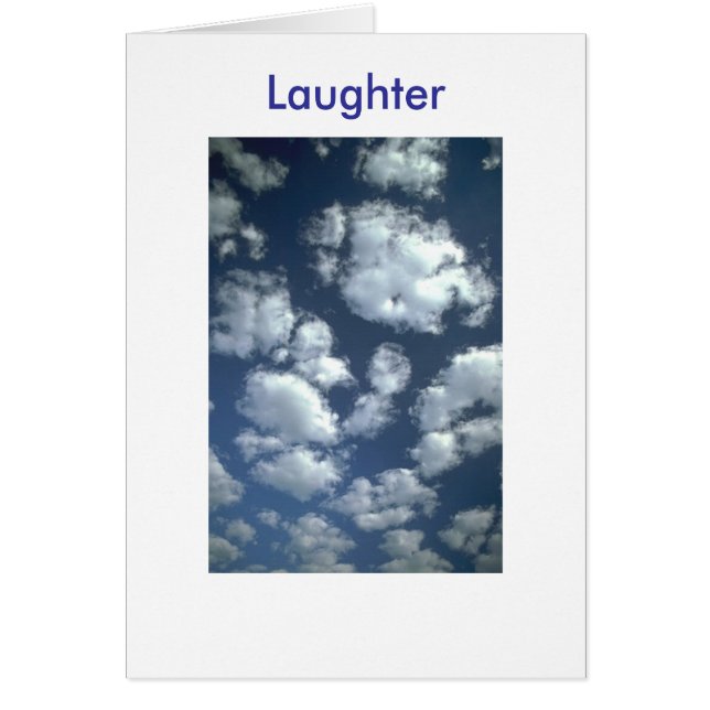 Laughter Hälsningskort (Framsidan)
