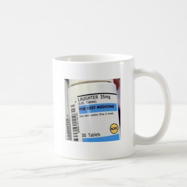 Laughteren är den bäst medicinen kaffemugg (Höger)