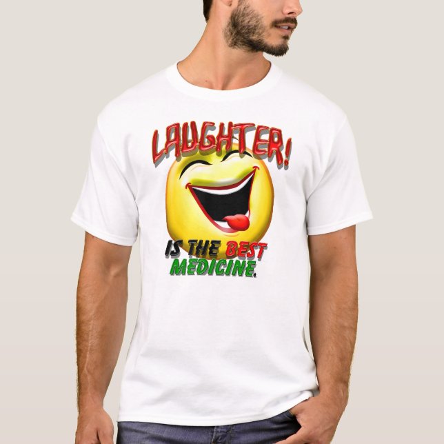 Laughteren är den bäst medicinen tee (Framsida)