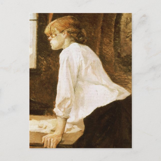 Laundress av Henri de Toulouse-Lautrec Vykort (Framsida)