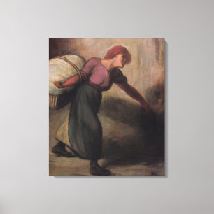 Laundressen, 1894 (olja på kanfas) canvastryck