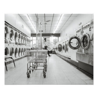 Laundromat Fototryck