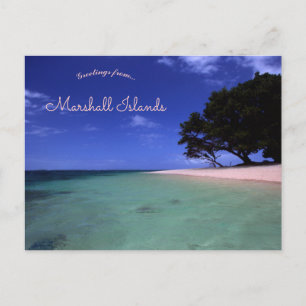 Laura Beach Marshall-öarna Vykort