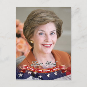 Laura Bush, första Dam i USA Vykort
