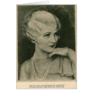 Laura LaPlante 1928 Hälsningskort