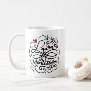 Laura Montenegro, Hand Lettered Kaffemugg