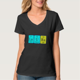Laura Periodiska skjortan bord namn Tee Shirt
