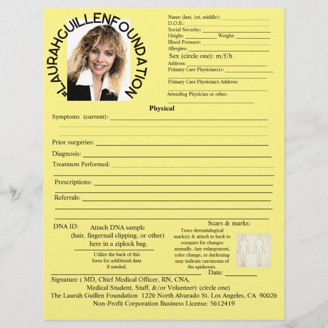 Laurah Guillen Foundation Medical Physical Physica (Framsida)