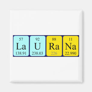 Laurana periodisk bord namn magnet