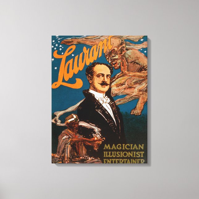 Laurant Magician, Illusionist, Entertainer Magic Canvastryck (Framsida)