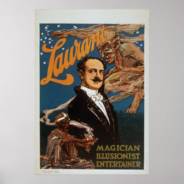 Laurant Magician Illusionist VAUDEVILLE Poster (Framsidan)