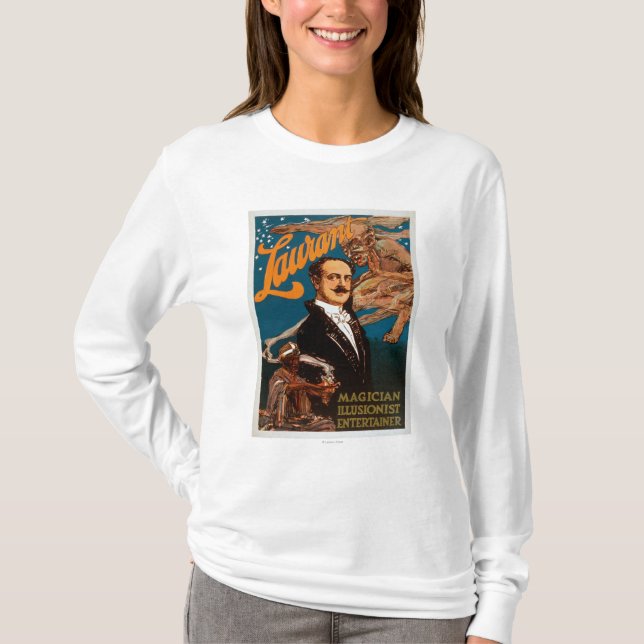 Laurant trollkarl, Illusionist, underhållaremagi Tee (Framsida)