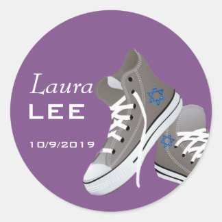 Laura's Bat mitzvah Sticker Runt Klistermärke