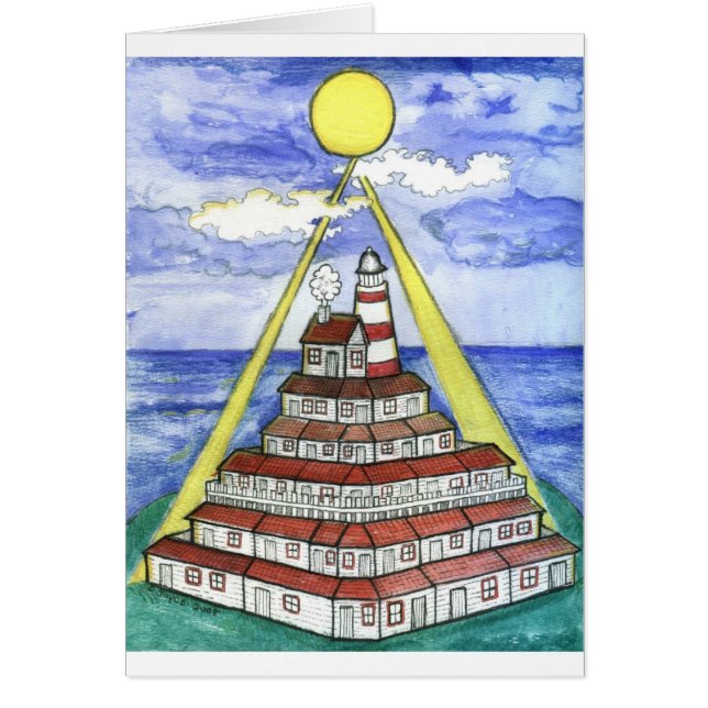 Lauras fyr hälsningskort (Framsidan)