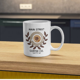 Laurel and Coffee Cup Small Business Kaffemugg