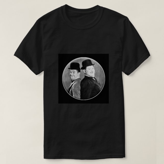 LAUREL AND HARDY. Stan Laurel and Oliver Hardy in  T Shirt (Design framsida)