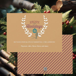 Laurel Bird Helgdagars 2015 Corporate Card Julkort