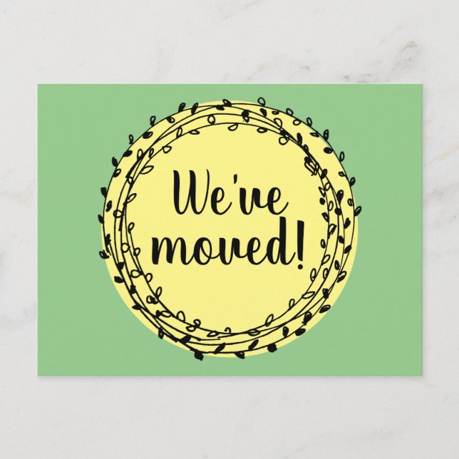 Laurel-blommigtens utandningsförändring vid adress vykort (Framsida)