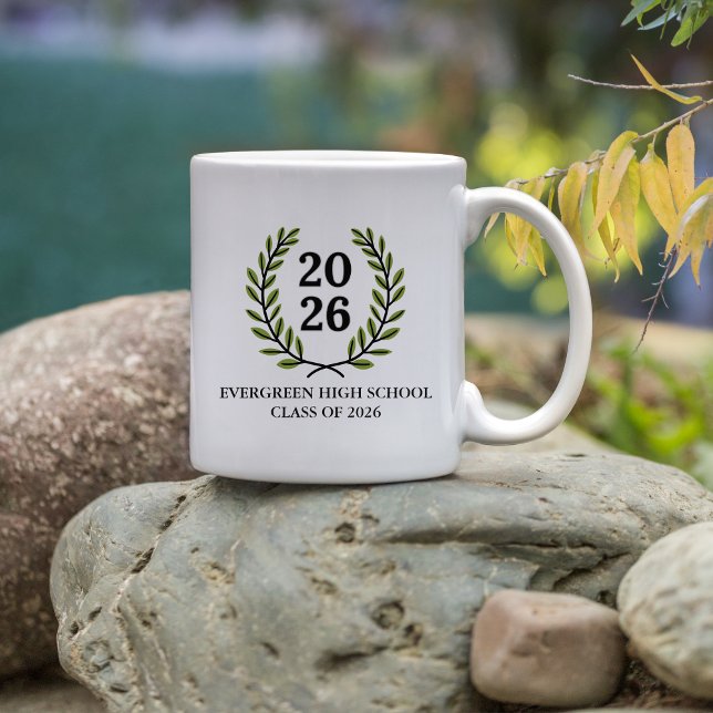 Laurel Crest Class of 2026 Mug Två-Tonad Mugg (Skapare uppladdad)