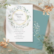 Laurel Garland Baby Shower Tack Dikt