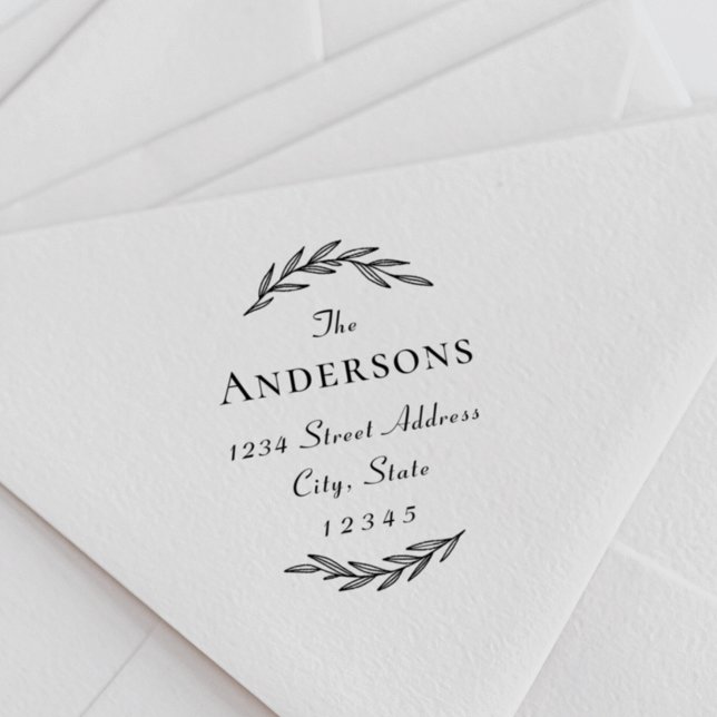 Laurel Gren Family Namn Returadress Självfärgande Stämpel (Skapare uppladdad)