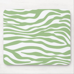 Laurel Grönt Zebra ränder Animal Print Musmatta