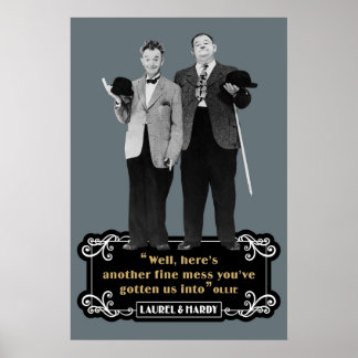 Laurel Hardy well Heres En annan Bra Youv Poster