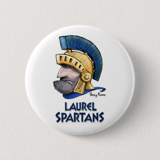 Laurel High School Spartan Button Knapp