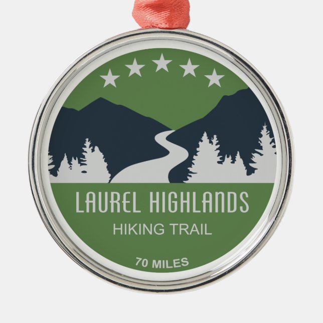 Laurel Highlands Hiking Trab Julgransprydnad Metall (Framsidan)
