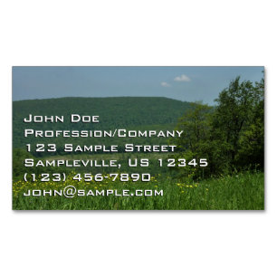 Laurel Highlands Pennsylvania Sommarfotografi Magnetiska Visitkort