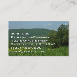 Laurel Highlands Pennsylvania Sommarfotografi Visitkort
