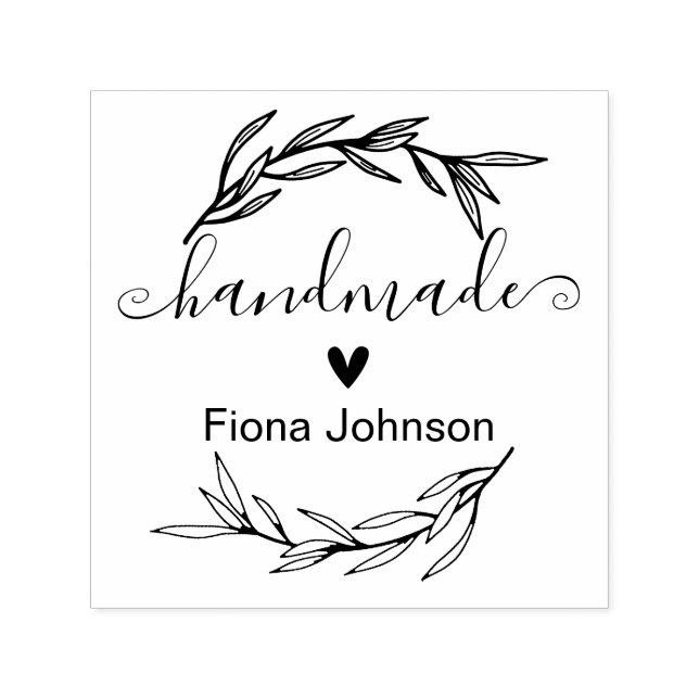 Laurel Leaf Skapa Ditt Eget Handgjort Självfärgande Stämpel (Design)